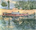 Die Ufer der Seine mit Booten Vincent van Gogh